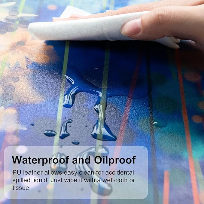 QIYI Large Desk Pad, Waterproof PU Leather Mouse Pad - Image 3