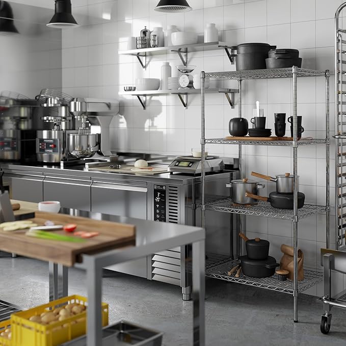 Regal Altair 21" Deep x 30" Wide x 64" Height Wire Shelving Kit | 4-Tier | NSF - Image 5