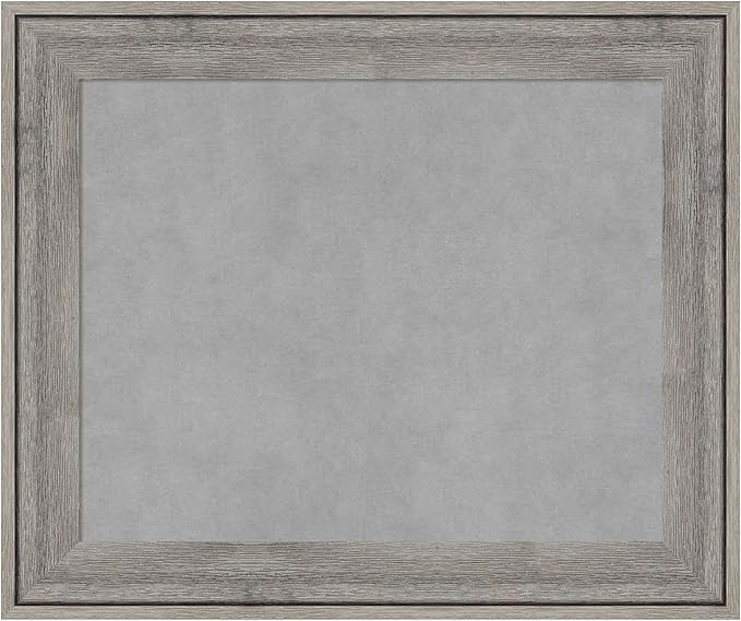 Amanti Art Grey Framed Magnetic Board 21x25 Small Vision Board by AmantiArt