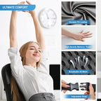 Lofty Aim Memory Foam Lumbar Support Cushion Relieves Lower Back Pain Car Seat - Image 5