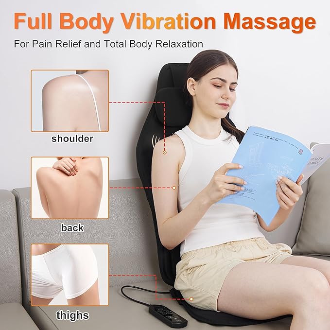 Back Massager with Heat for Chair, Massage Chair Pad with Neck Support - Image 5