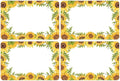 Wonmon 200 PCS Sunflower Name Tags Stickers, Self Adhesive Sunflowers Style by wonmon