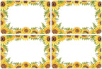 Wonmon 200 PCS Sunflower Name Tags Stickers, Self Adhesive Sunflowers Style by wonmon