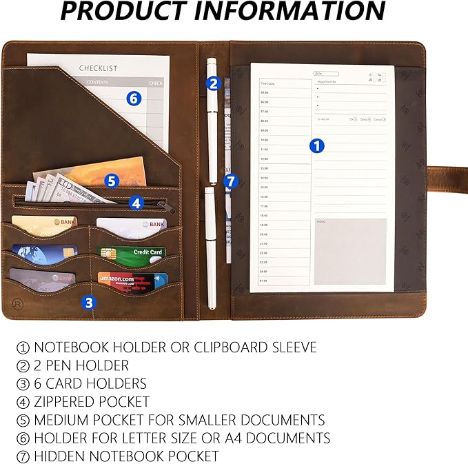Full Grain Leather Portfolio - Image 3