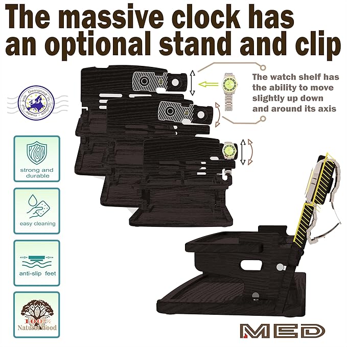 MED Wood Phone Docking Station – Nightstand Desk Organizer - Image 7