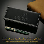BEILUNER Racing Green Fountain Pen, Stunning Luxury Pens - Image 5