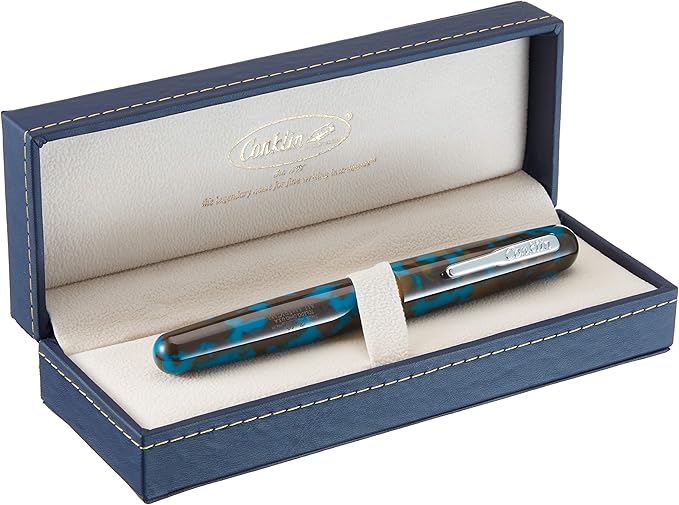 Conklin All American Fountain Pen in Southwest Turquoise – Medium Nib, - Image 3