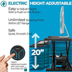 VERSADESK® PowerPro™ 48” x 24” Extra Wide Electric Sit-to-Stand Desk Converter - Image 4