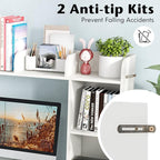Tangkula Desktop Bookshelf, Countertop Storage Hutch - Image 6
