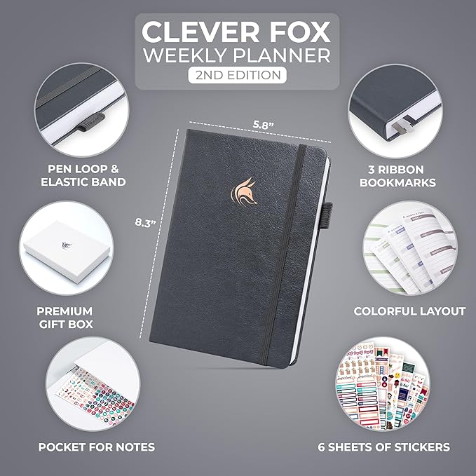 Clever Fox Planner 2nd Edition – Colorful Weekly & Monthly Goal Planner - Image 2