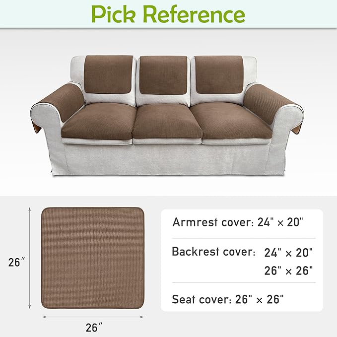 Couch Arm Covers, Waterproof Armrest Cover - Image 6