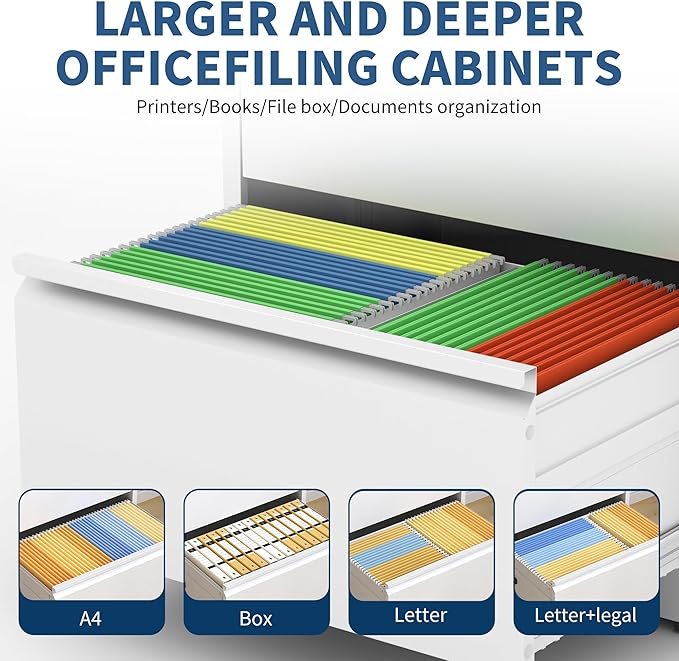FLIXELIO 2 Drawer File Cabinet - Image 5