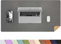 Desk Mat, 35.4" x 17" Leather Desk mat, Double-Sided Desk Pad, Desk matt by AFIING