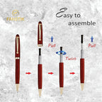 FANSTIK Customized Cherrywood Double Ballpoint Pen Set - Image 6