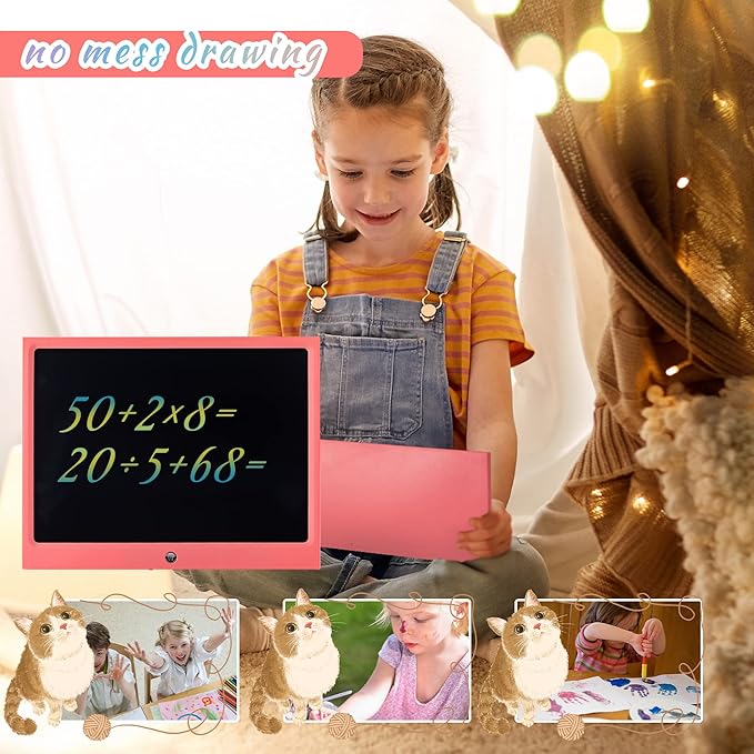 LCD Writing Tablet for Kids, 15 Inch Colorful Electronic Doodle Board, - Image 5