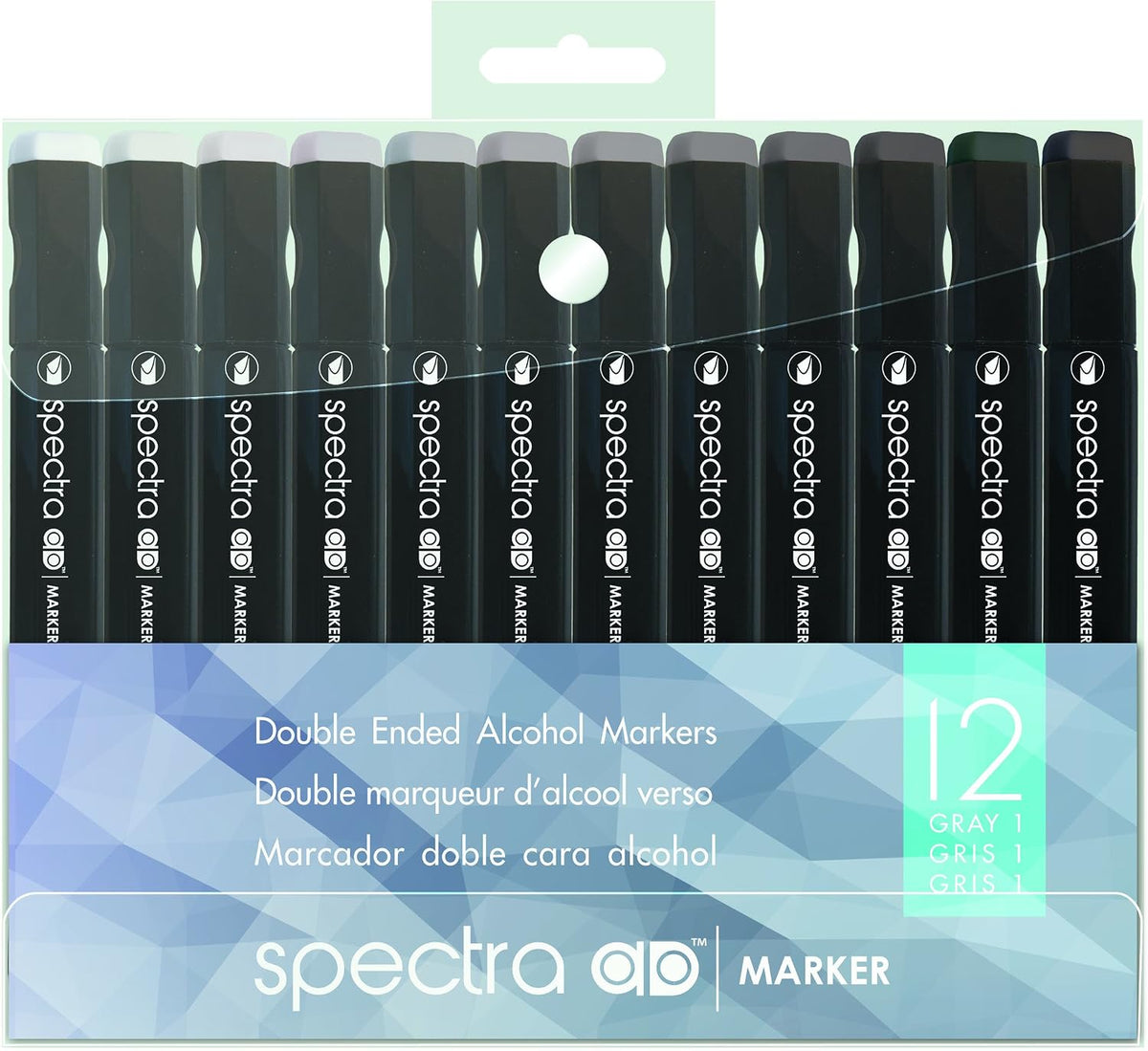 chartpak spectra ad marker, tri-nib and brush dual-tip, main product view