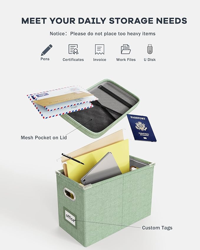 Oterri Hanging Filing File Box - Image 4