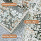 GENIMO Washable Area Rugs for Living Room, 10x14 Modern Non Slip Rugs, Low Pile - Image 8