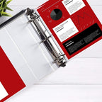 3 Ring Binder, Professional Angle D Ring 4 Inch, Presentation Folder - Image 5