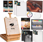 djar 49 pcs acrylic paint set with tabletop, main product view