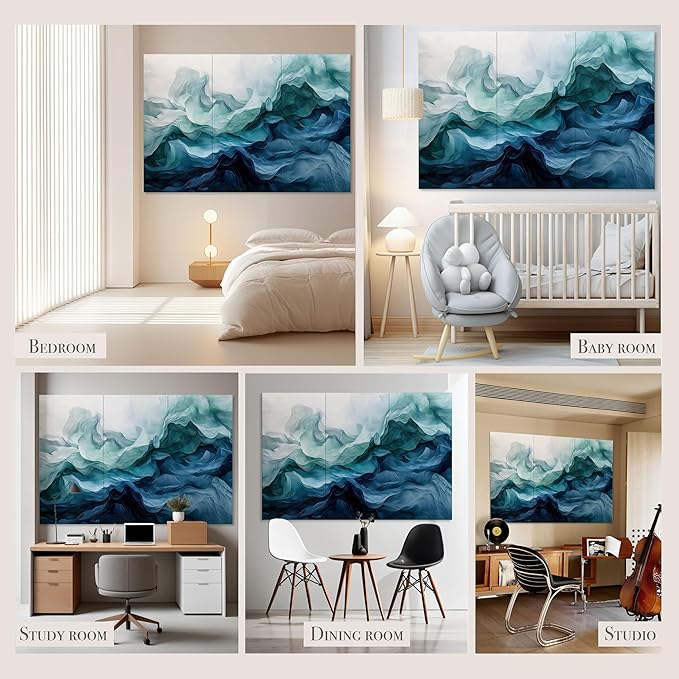 Soon Global Acoustical Wall Panels, 72 X 48 Inches Art Acoustic Panels - Image 5