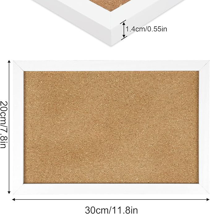 Cork Board Bulletin Board 12 x 7.8 Inches - Image 2