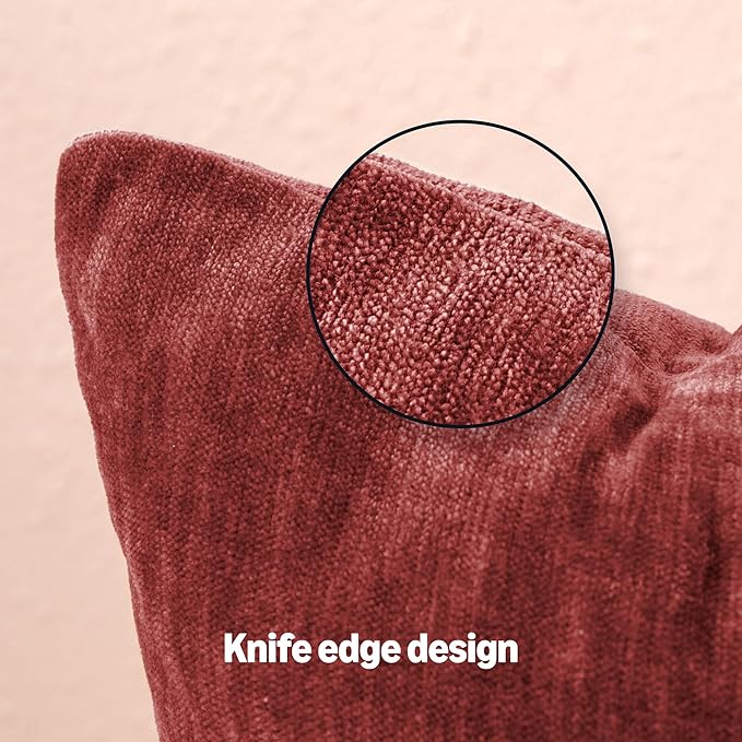 Amazon Basics Chenille Throw Pillow Covers, Home Decor Cushion Cover - Image 4