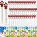 CroBlissful 120 Pcs Little Jesus Pens Bulk Christian Religious Gift for Kid Sunday School Prizes Vbs Gift Jesus Loves You Ballpoint Pen with Bible Verse Bookmarks for Church (Bible,Multicolor)