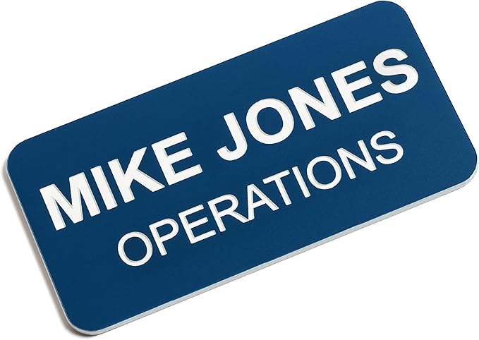 Custom Engraved Name Tag Badges – Personalized Identification by ProvidenceEngraving