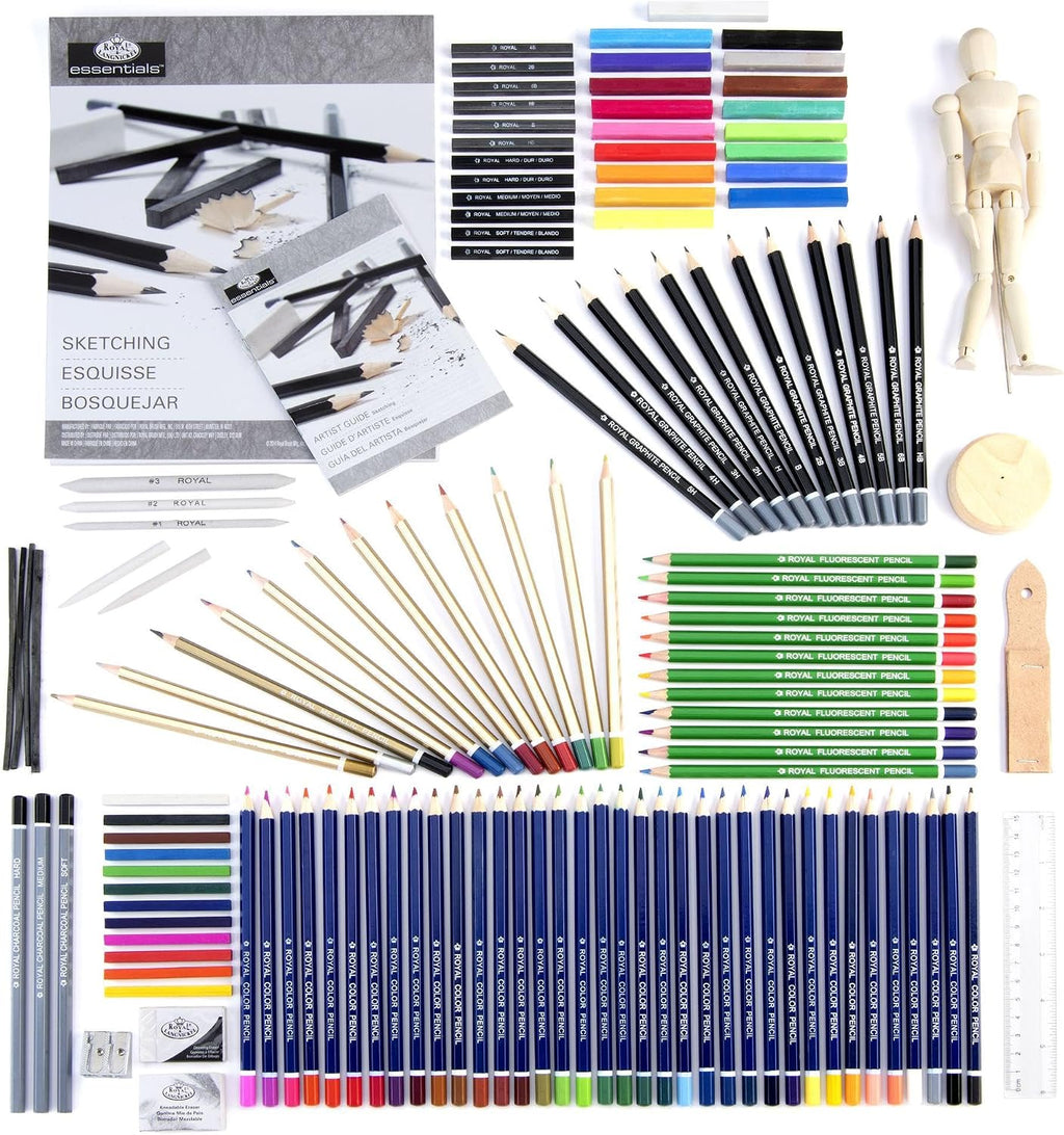 royal & langnickel premier sketching and drawing deluxe shown in use