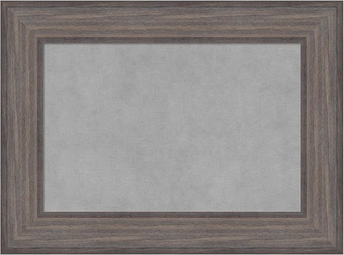 Amanti Art Grey Framed Magnetic Board 17x23 Small Vision Board by AmantiArt