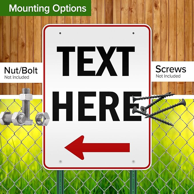 My Sign Center Custom Arrow Sign, Custom Directional Sign, Left Arrow Sign - Image 5