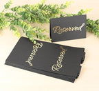 20 Pack Black Reserved Table Sign - Image 5
