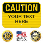 Custom Caution Sign, OSHA Sign, 12x18 Inches, 3M EGP Reflective .063 Aluminum - Image 8