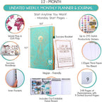 Life Planner - Undated Weekly & Monthly Planner, 12-Month Journey to Increase - Image 2