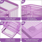 Marbrasse Mesh Desk Organizer, Pen Holder - Image 7