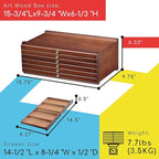 MEEDEN 6-Drawer Art Supply Storage Box - Image 3