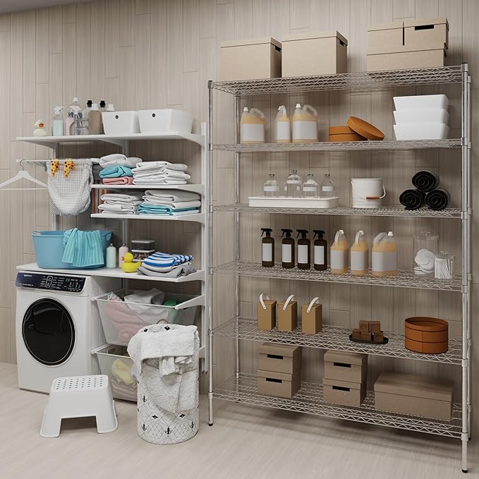 Regal Altair 18" Deep x 60" Wide x 74" Height Wire Shelving Kit | 6-Tier | NSF - Image 2