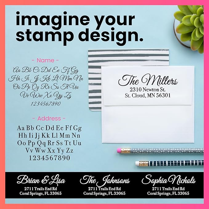 ExcelMark Personalized Return Address Stamp – Custom Self Inking Rubber Stamp - Image 2