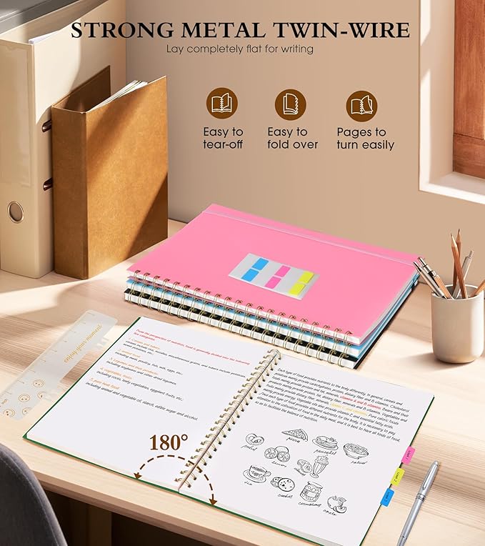 Blank Spiral Notebook Journal 8.5” x 11”, A4 Large Sketch Book - Image 6
