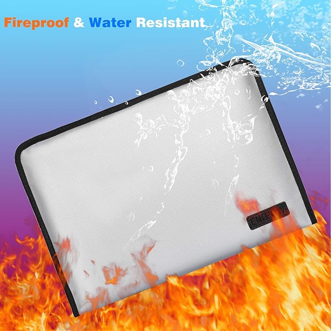 ENGPOW Expanding File Folder Important Document Organizer Fireproof and - Image 7