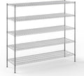 Regal Altair 21" Deep x 72" Wide x 64" Height Wire Shelving Kit | 5-Tier | NSF by Regal+Altair