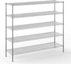 Regal Altair 21" Deep x 72" Wide x 64" Height Wire Shelving Kit | 5-Tier | NSF by Regal+Altair