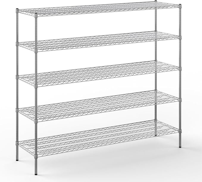 Regal Altair 21" Deep x 72" Wide x 64" Height Wire Shelving Kit | 5-Tier | NSF by Regal+Altair