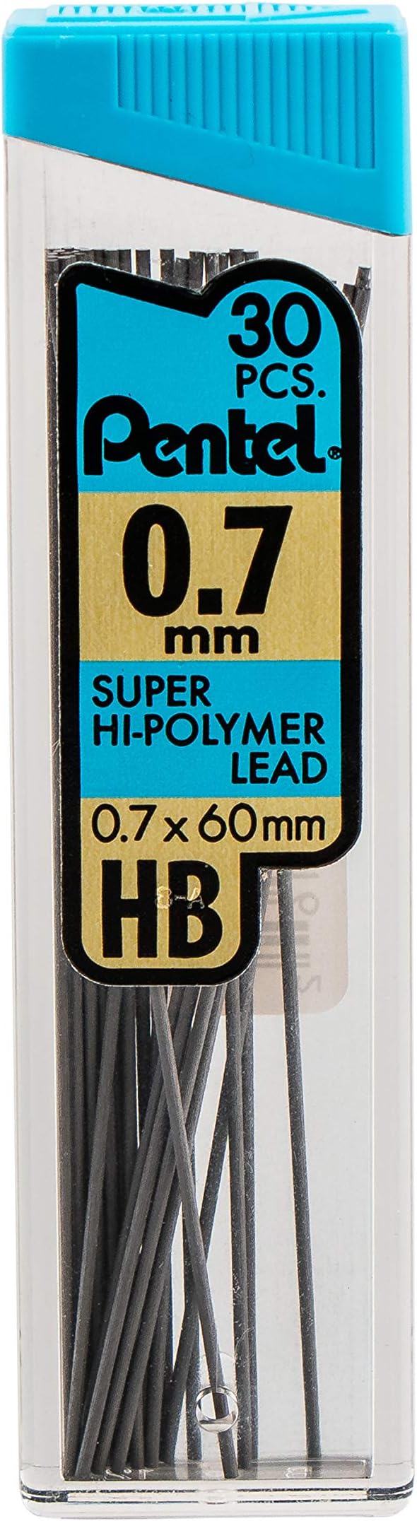 Pentel C27BPHB3K6 Super Hi-Polymer Lead Refills, 30 per Tube - Image 2