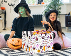 FUULOXE Halloween Gifts Empty Basket Boo Cube Organizer Bins Trick or Treat - Image 3