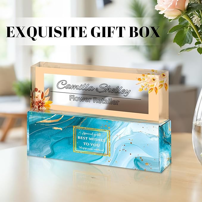 Personalized Name Plate for Desk, Custom Acrylic Desk Name Sign, Office - Image 5