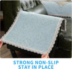 MINJIATEX Couch arm Covers, Non-Slip lace Sofa arm Covers Set of 2 Washable - Image 4