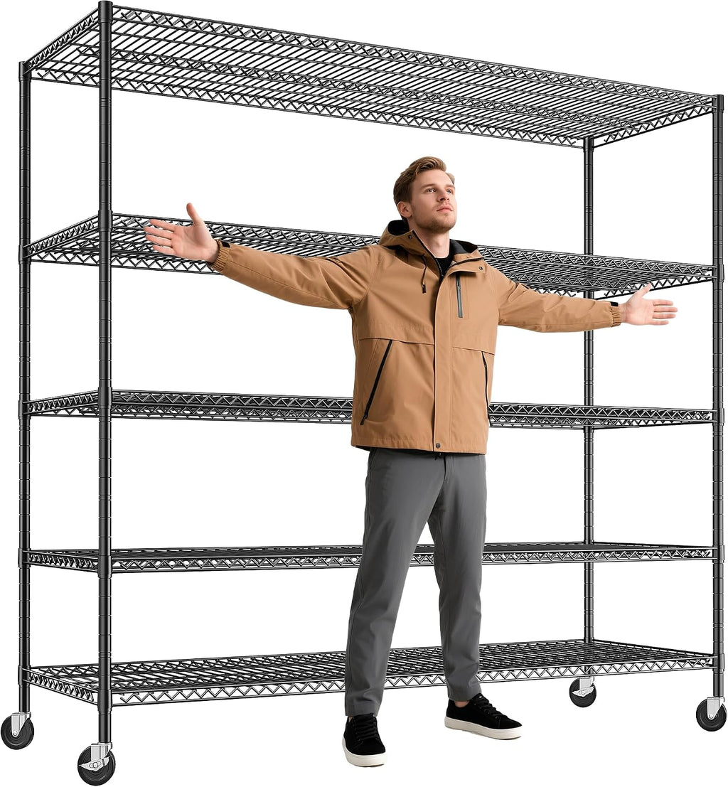REIBII 85.7"H Garage Shelving 2998LBS Storage Shelves