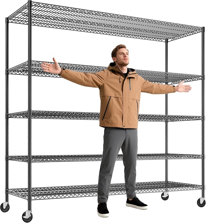 REIBII 85.7"H Garage Shelving 2998LBS Storage Shelves by REIBII
